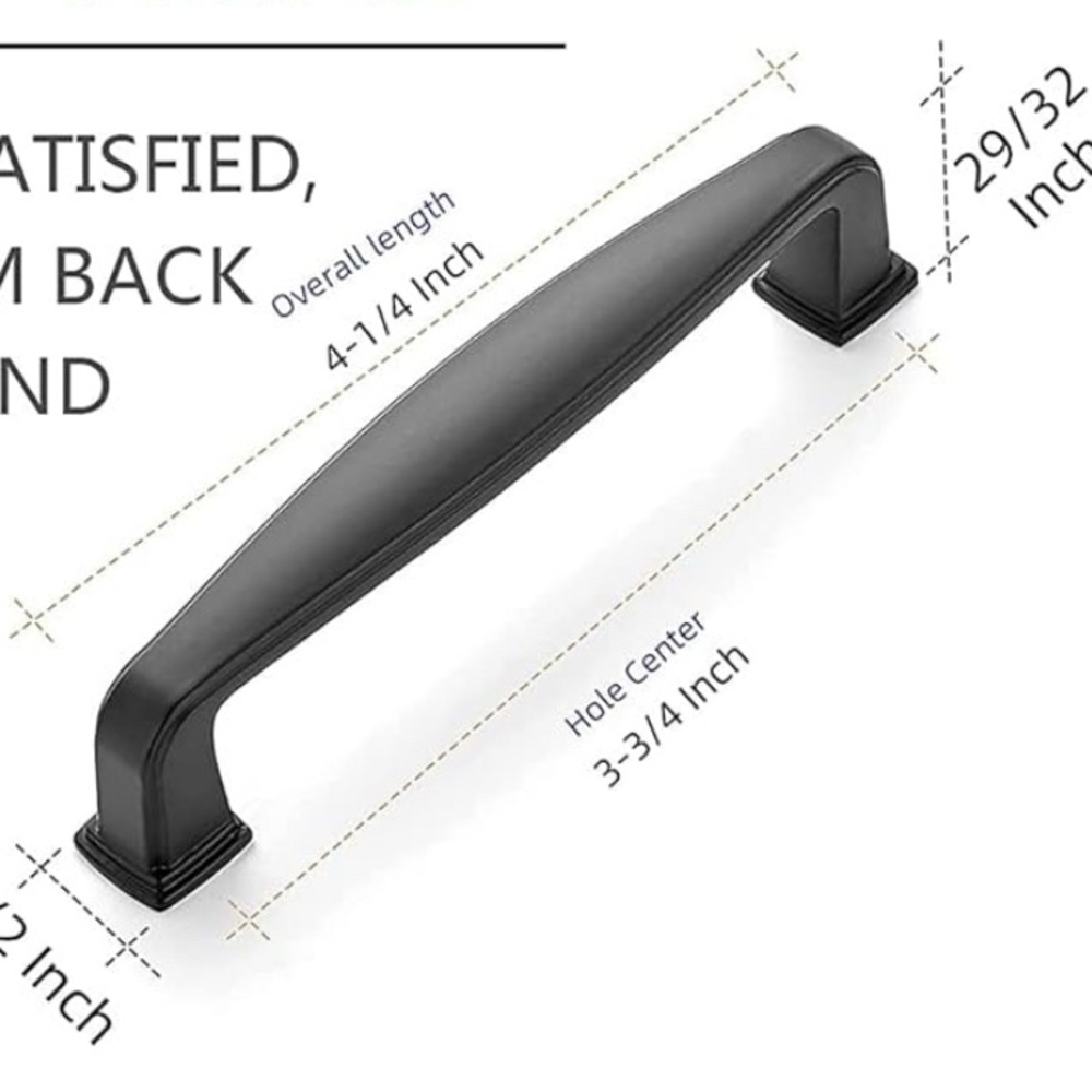 Black Cabinet Pulls